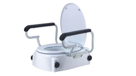 Alza baño con tapa y apoya brazos