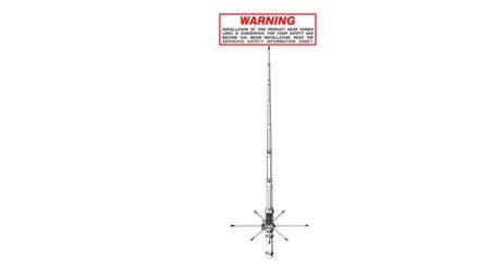 Antena base Sirio 827 de 5/8 10 y 11metros