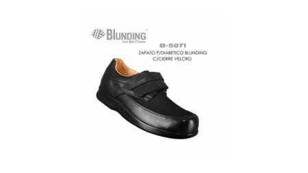 ZAPATO P/DIABETICO BLUNDING C/CIERRE VELCRO NEGRO